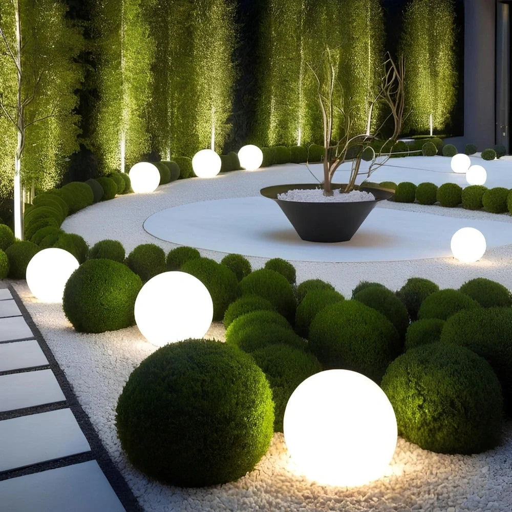 Spherical Outdoor Garden Light with Remote Control - 16 Colours, Weather-Resistant