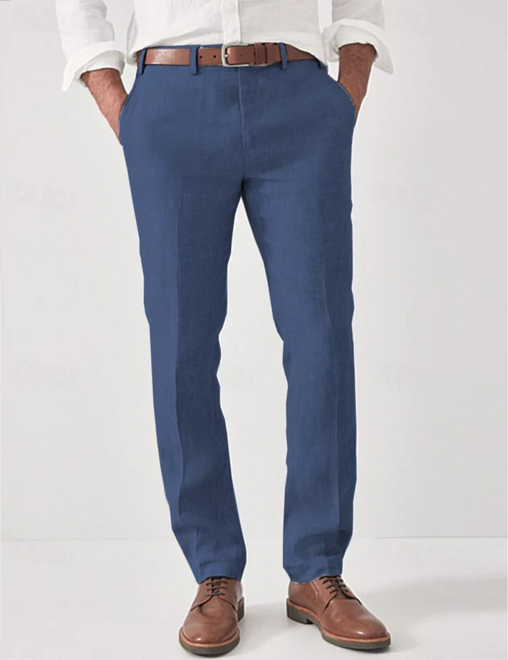 Men's Breathable Summer Pants Modern Straight Fit