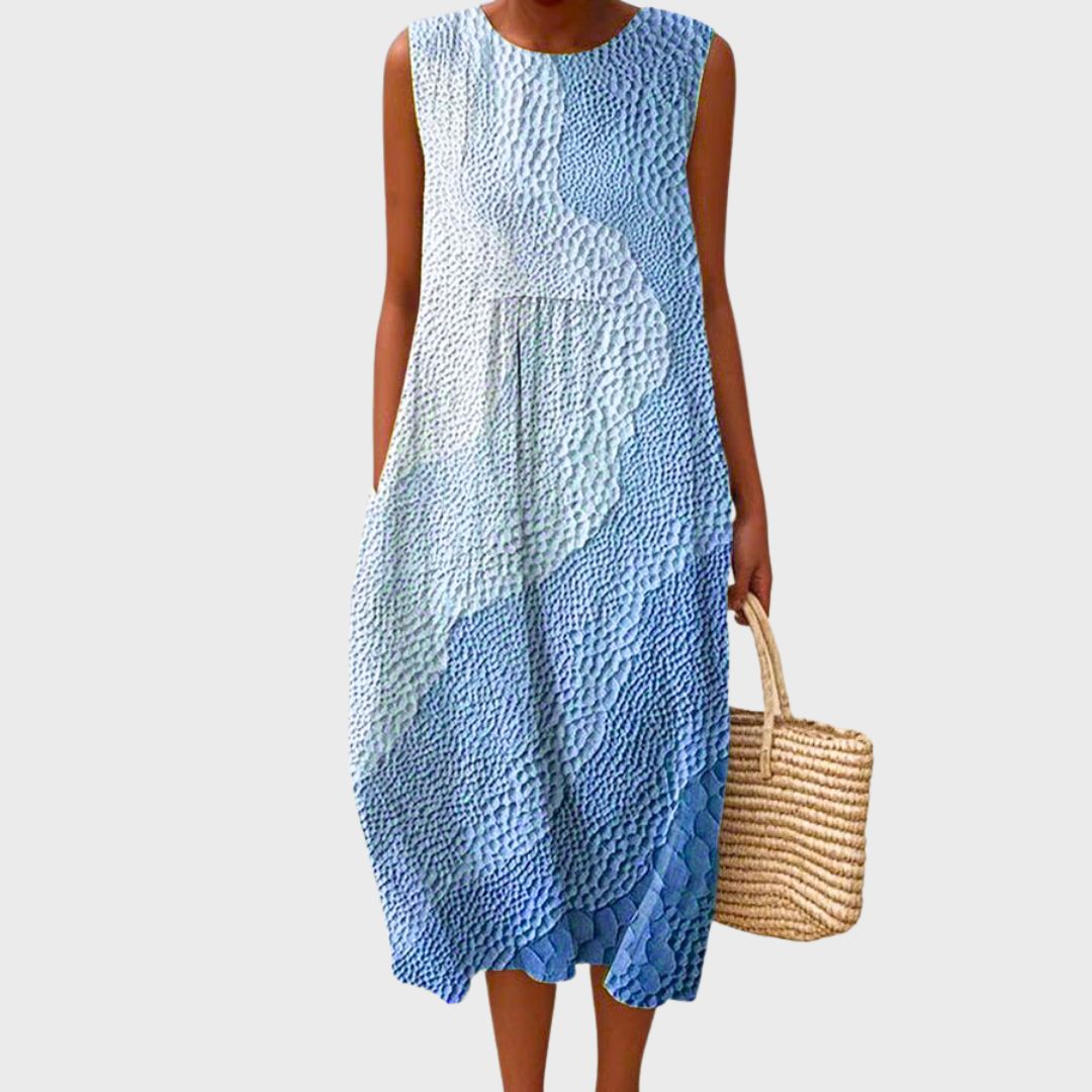 Women's Knee-Length Dress with Relaxed Fit
