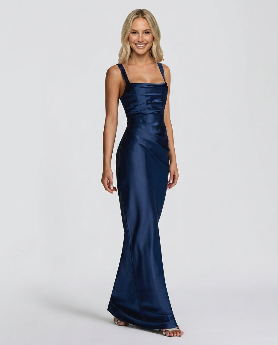 Women's Sequin Maxi Dress - Sleeveless Cocktail Dress
