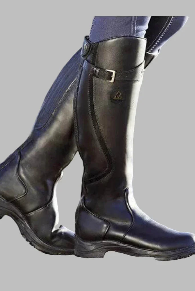 Women's Orthopaedic Leather Boots with Arch Support