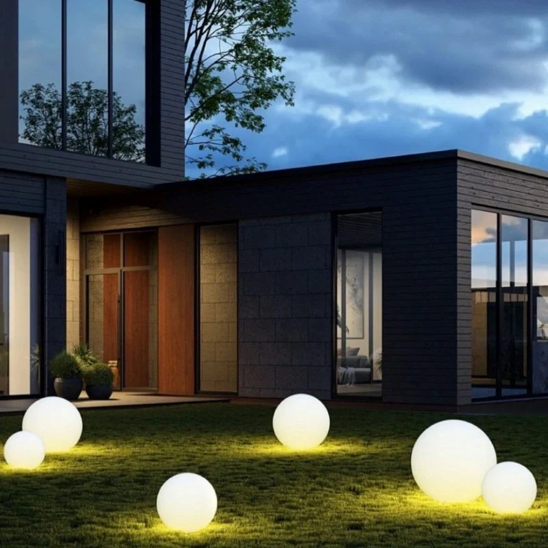 Spherical Outdoor Garden Light with Remote Control - 16 Colours, Weather-Resistant