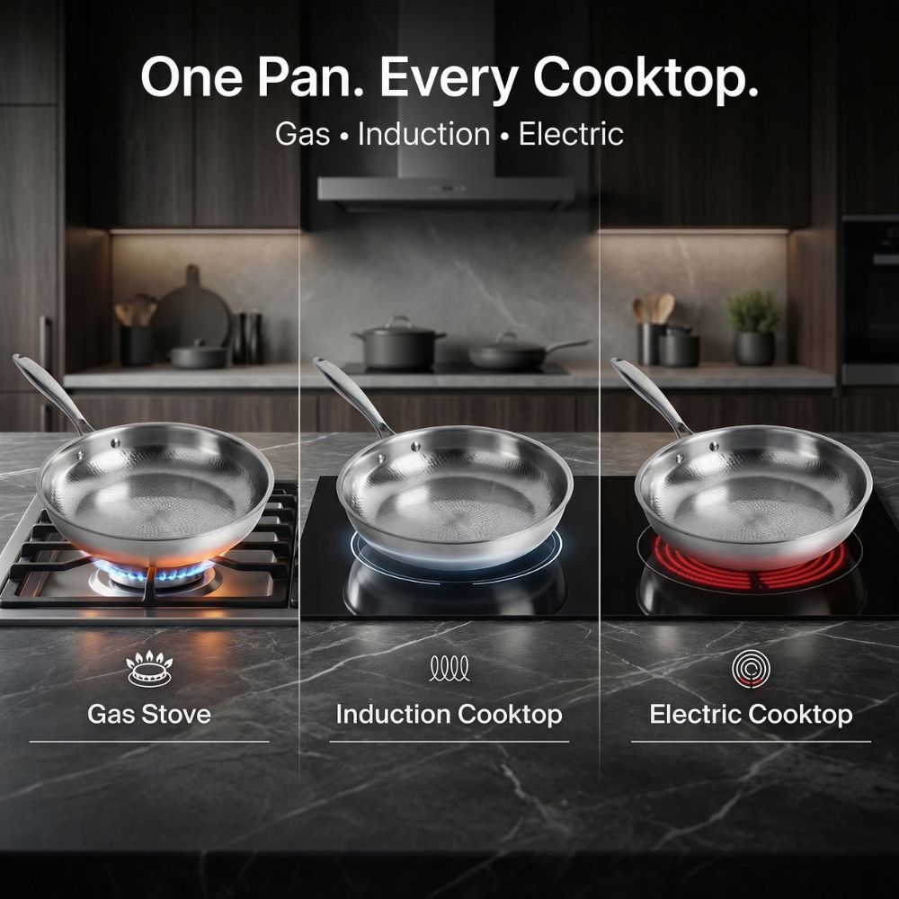 Titanium Deep Casserole Pan, Non-Stick Cookware