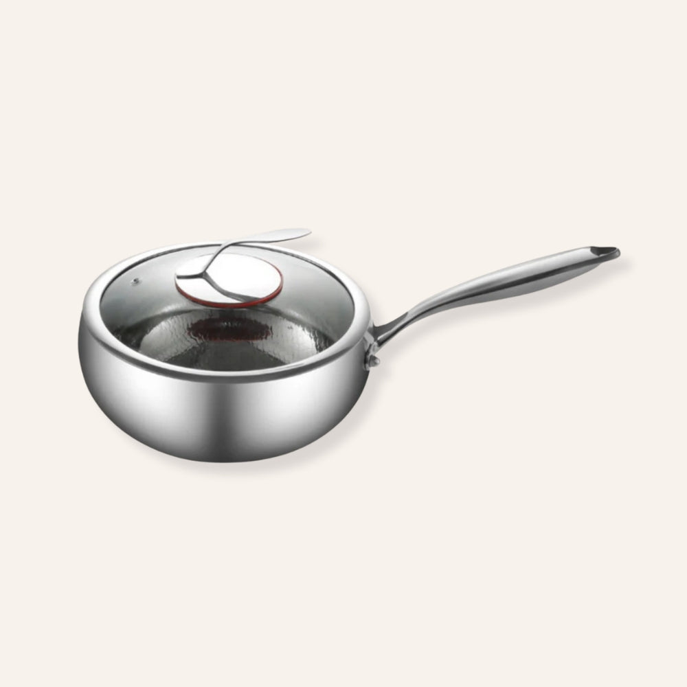 Titanium Chef's Pan with Optional Lid - Non-Stick Cooking Pot