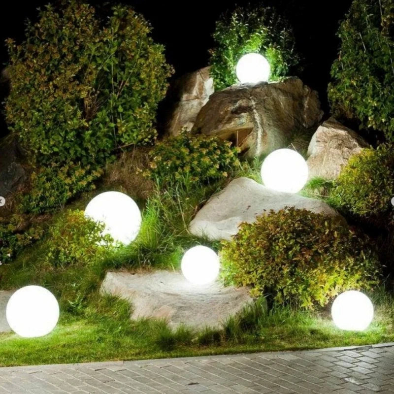 Spherical Outdoor Garden Light with Remote Control - 16 Colours, Weather-Resistant