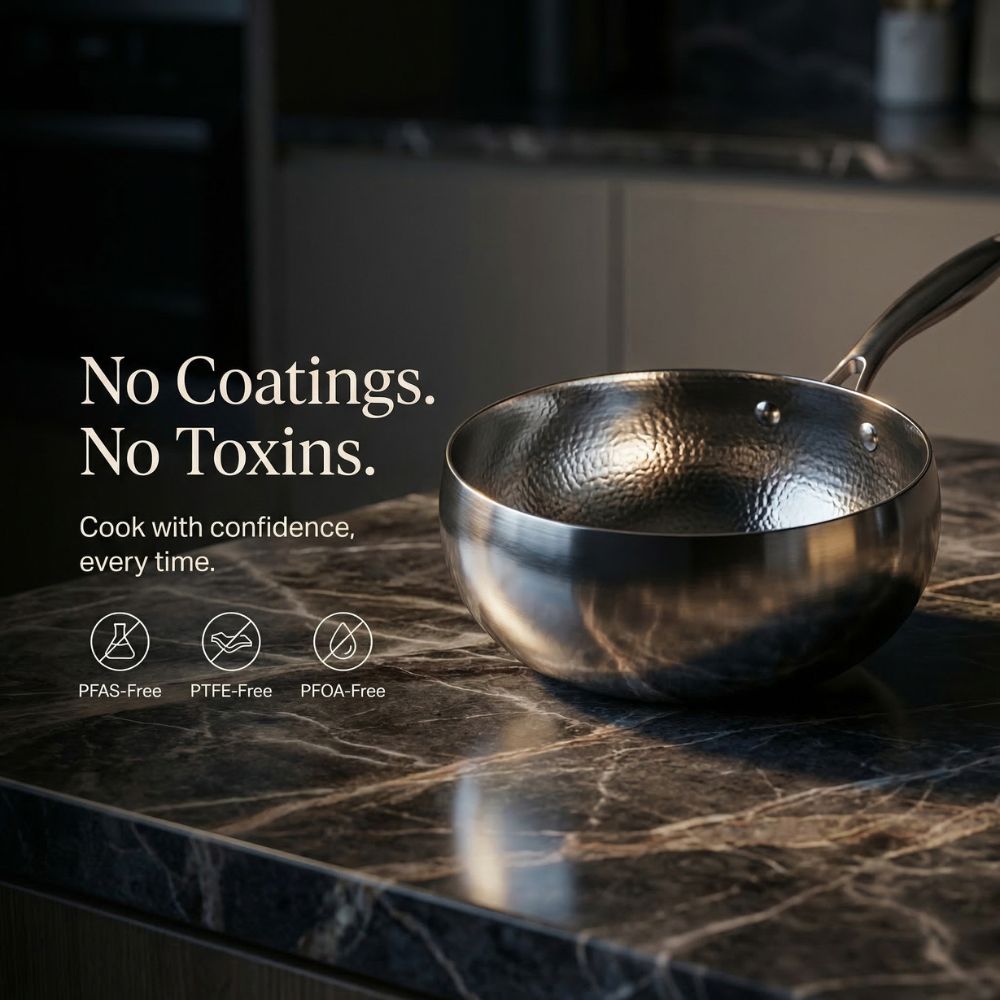 Titanium Cookware Set – Frying Pan, Utensils & Cutting Board