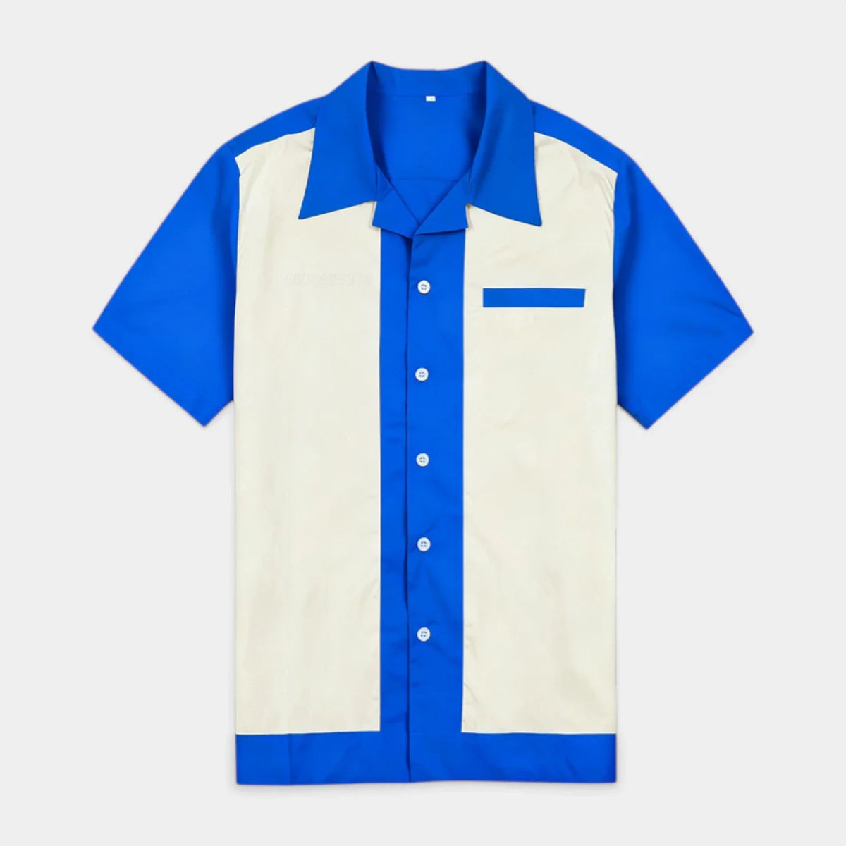 Mens Shirts Short Sleeve Button-Up Camp Collar