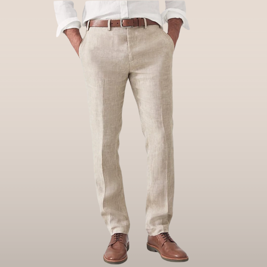 Men's Breathable Summer Pants Modern Straight Fit
