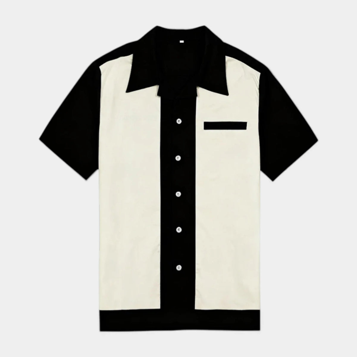 Mens Shirts Short Sleeve Button-Up Camp Collar