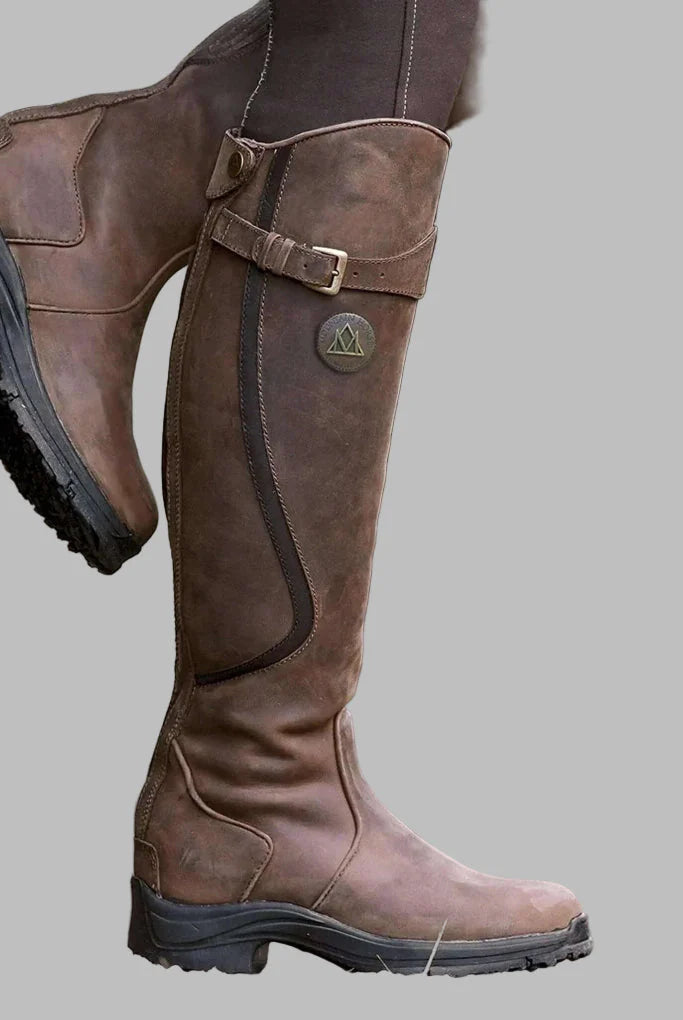 Women's Orthopaedic Leather Boots with Arch Support