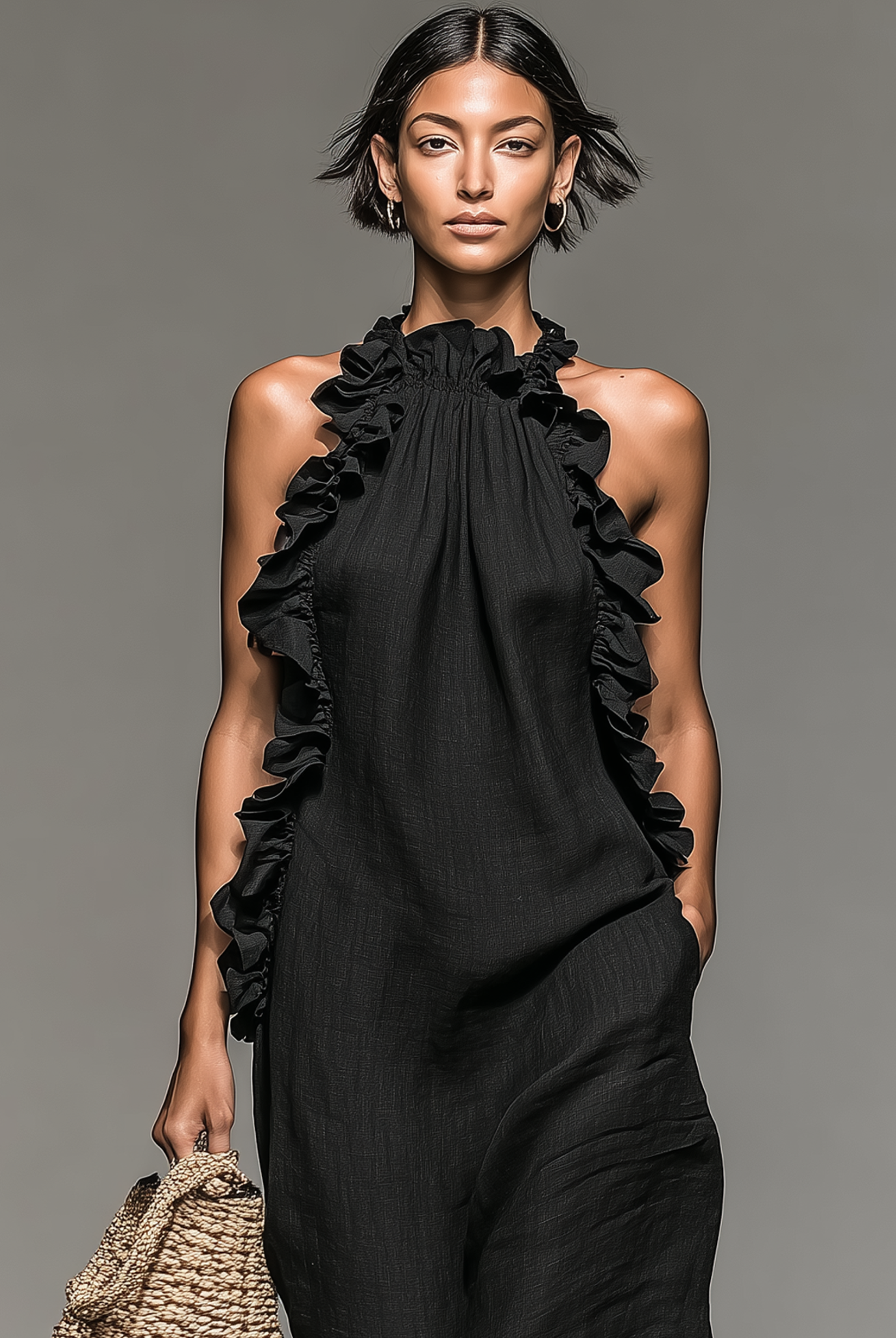 Women's Maxi Ruffle Dress Sleeveless Summer Sundress
