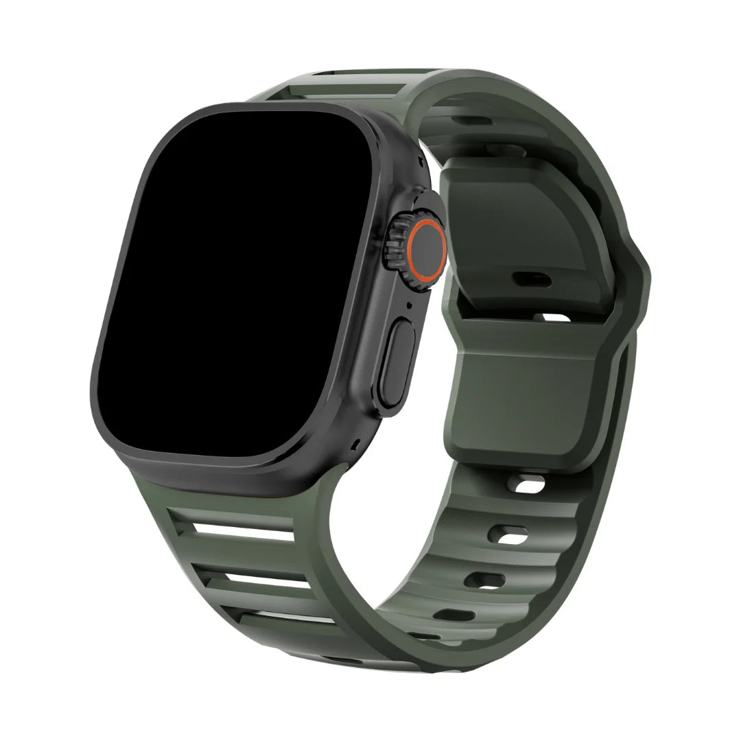 Silicone Sport Band for Apple Watch - Adjustable Strap 44/45/46/49mm