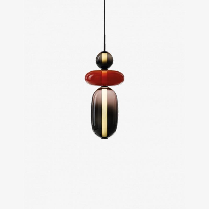 Glass Pendant Light - Colored Candy Glass Ceiling Lamp