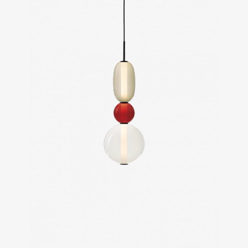 Glass Pendant Light - Colored Candy Glass Ceiling Lamp