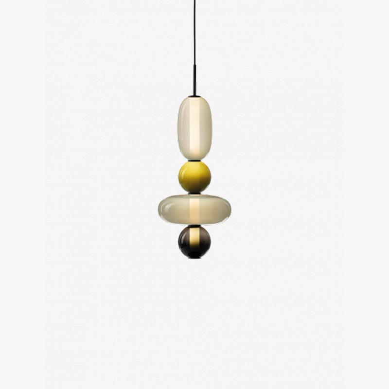 Glass Pendant Light - Colored Candy Glass Ceiling Lamp