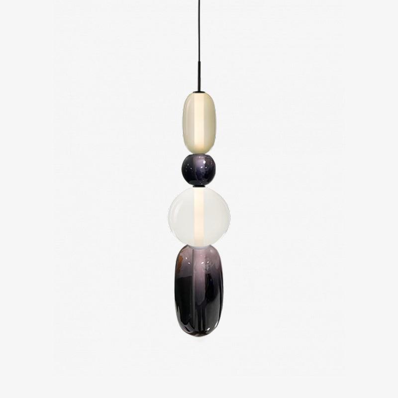 Glass Pendant Light - Colored Candy Glass Ceiling Lamp