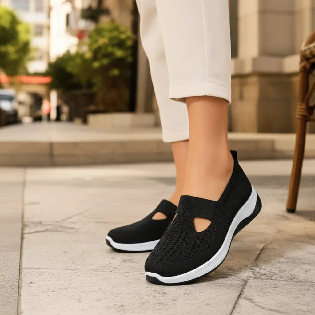 Women's Ergonomic House Slippers with Non-Slip Grip Sole – Soft Cushioned Comfort