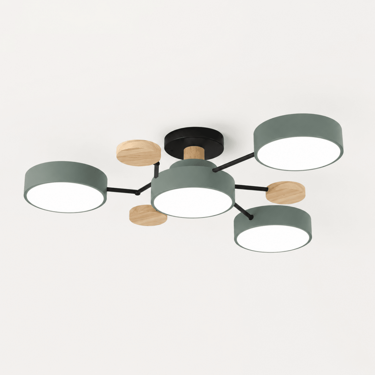 Modern Round LED Ceiling Light - Minimalist Multi-Head Fixture
