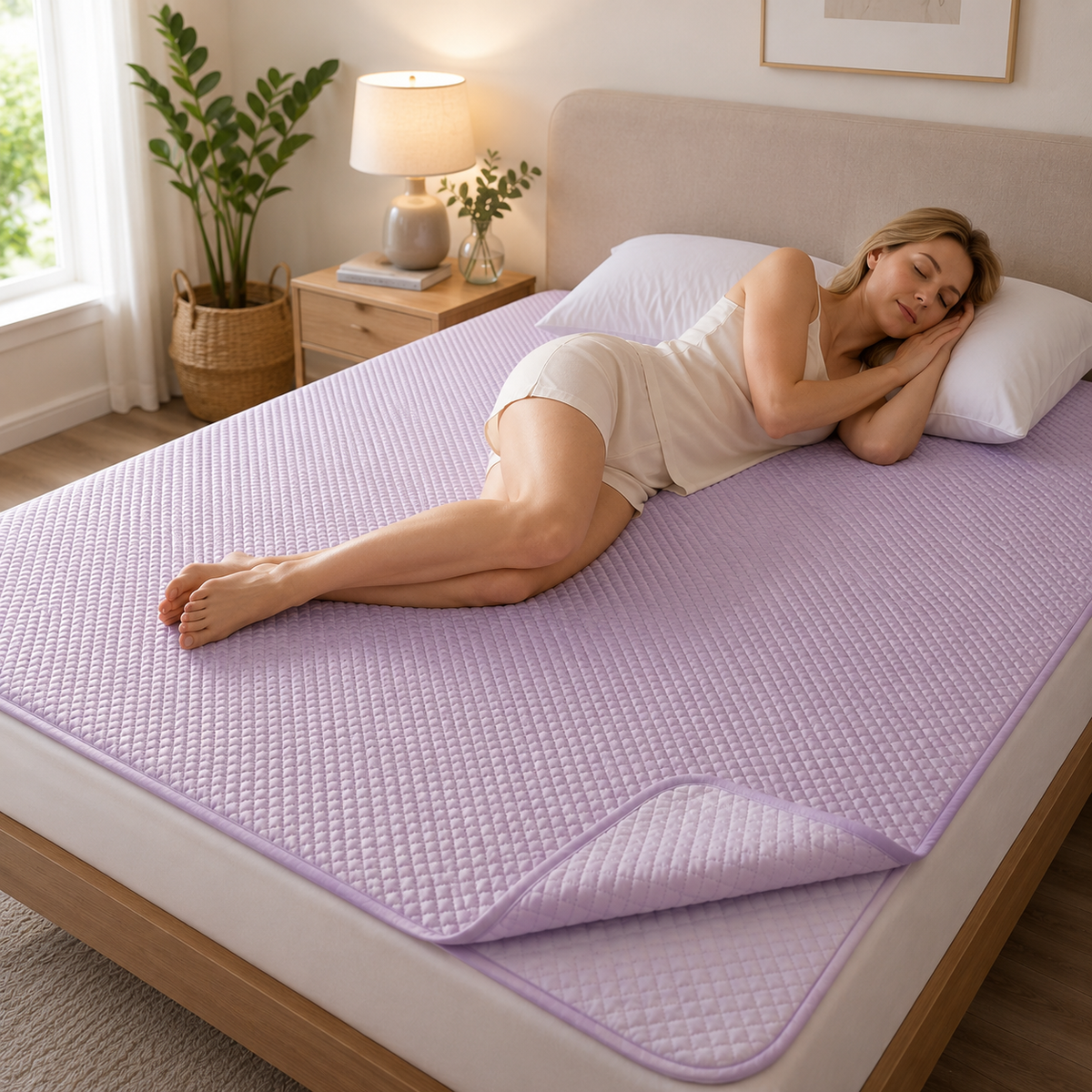 Foldable Cooling Sleep Mat - Breathable Summer Bed Topper