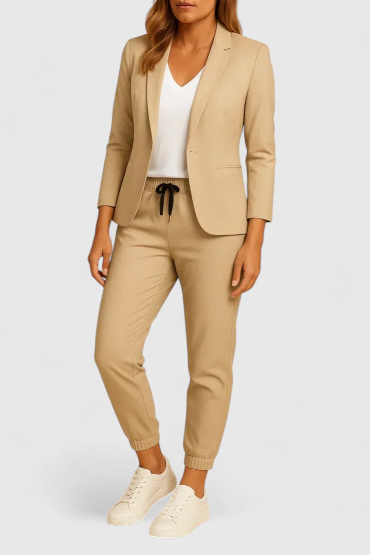Women's Blazer & Trousers Suit Set – Tailored Two-Piece
