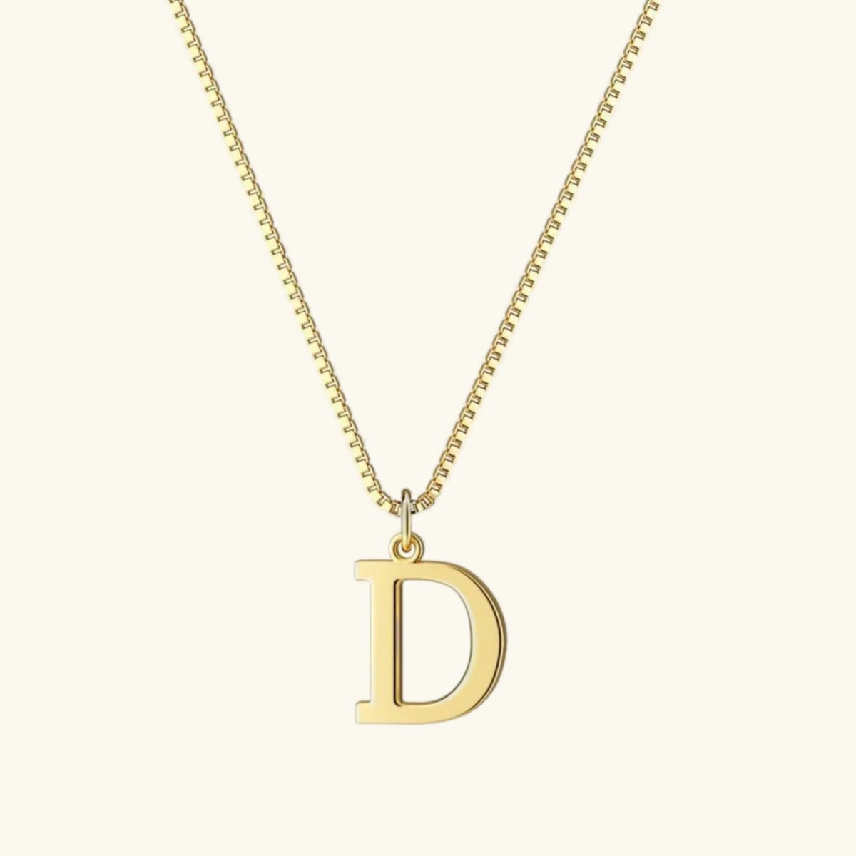Women's Initial Pendant Necklace - Gold-Tone Letter Charm