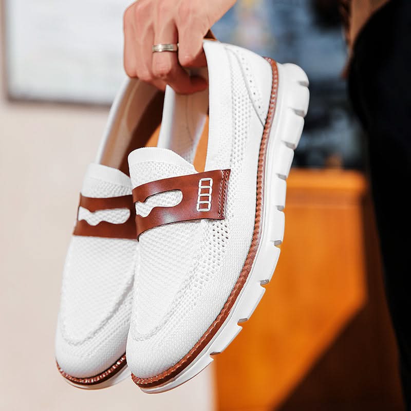 Men's Mesh Loafers - Breathable Slip-On Sneaker Loafers
