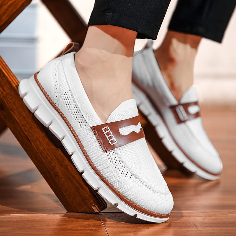 Men's Mesh Loafers - Breathable Slip-On Sneaker Loafers