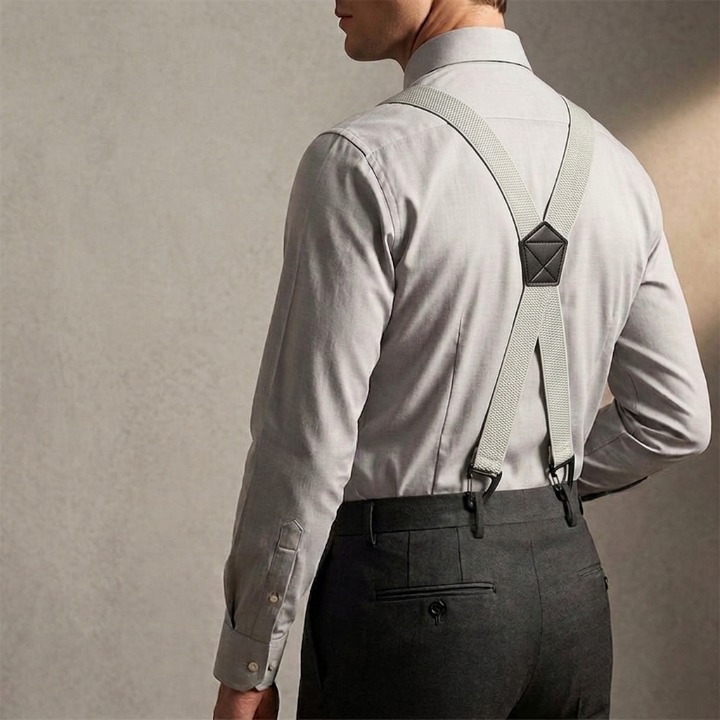 Hosenträger Herren mit Hakenclips – X-Back und Y-Form verstellbar - Zorenza