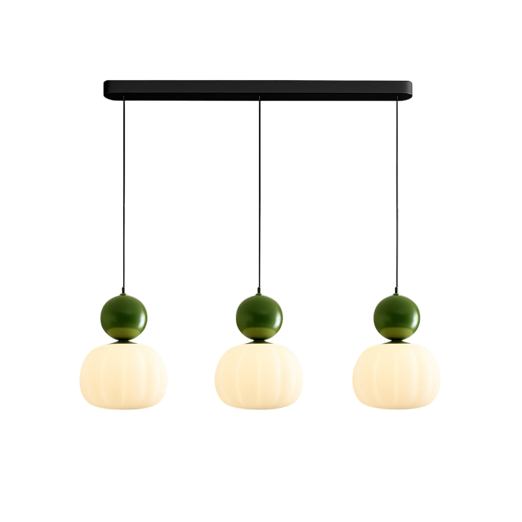 Art Deco Pendant Light - Acrylic Globe Shade Ceiling Lamp