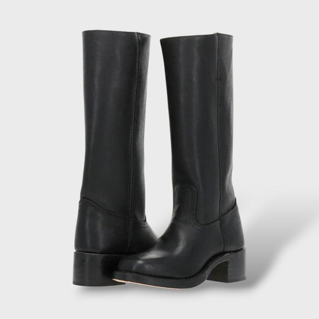 Women's Knee High Boots with Structured Sole