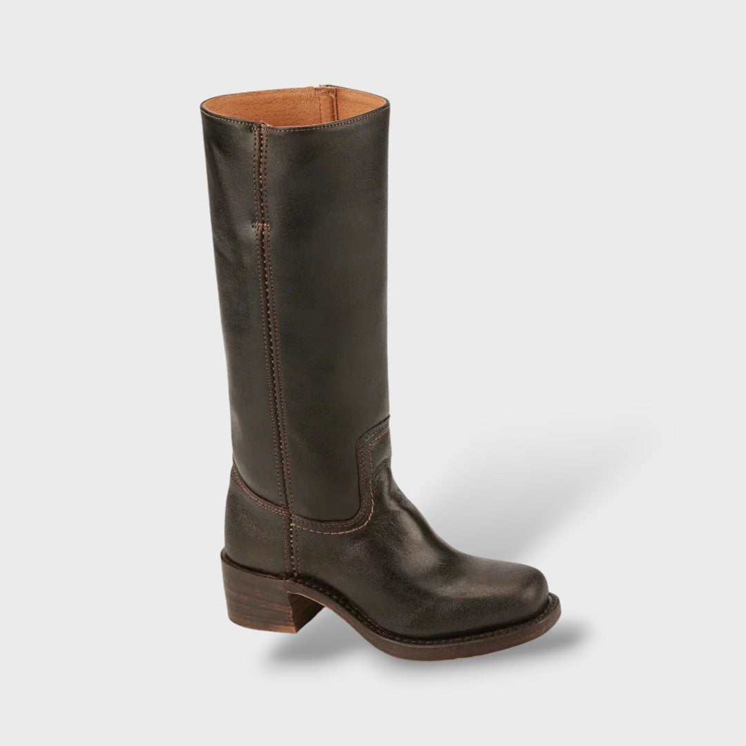 Women's Knee High Boots with Structured Sole