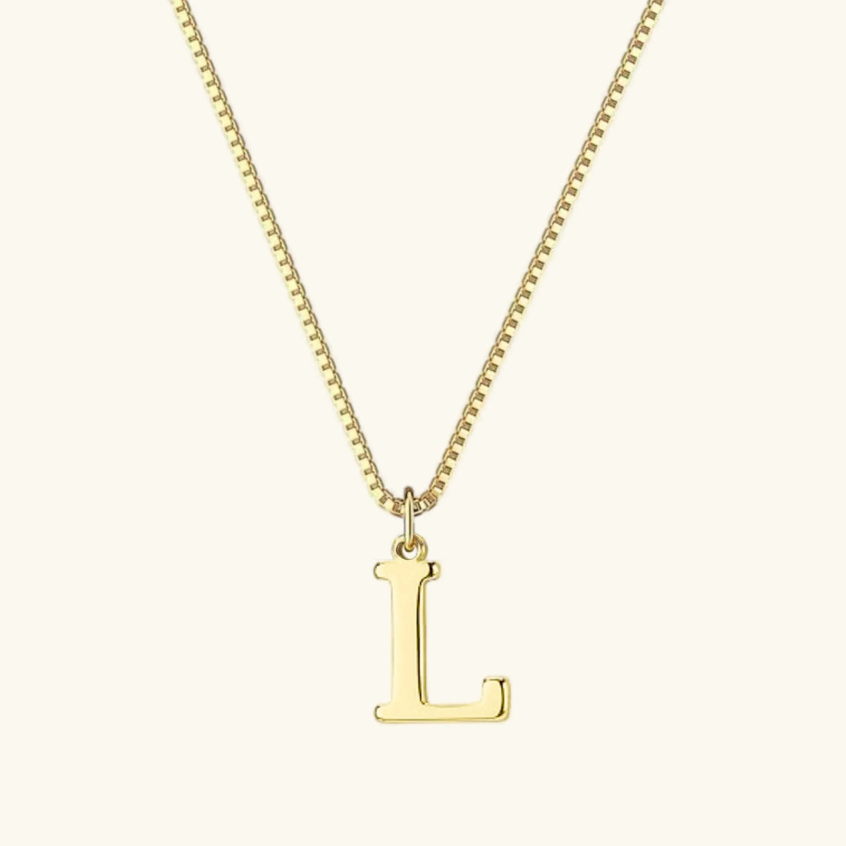 Women's Initial Pendant Necklace - Gold-Tone Letter Charm