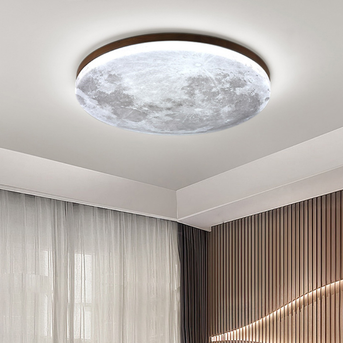 Moon Ceiling Light LED Dimmable Acrylic Pendant Lamp