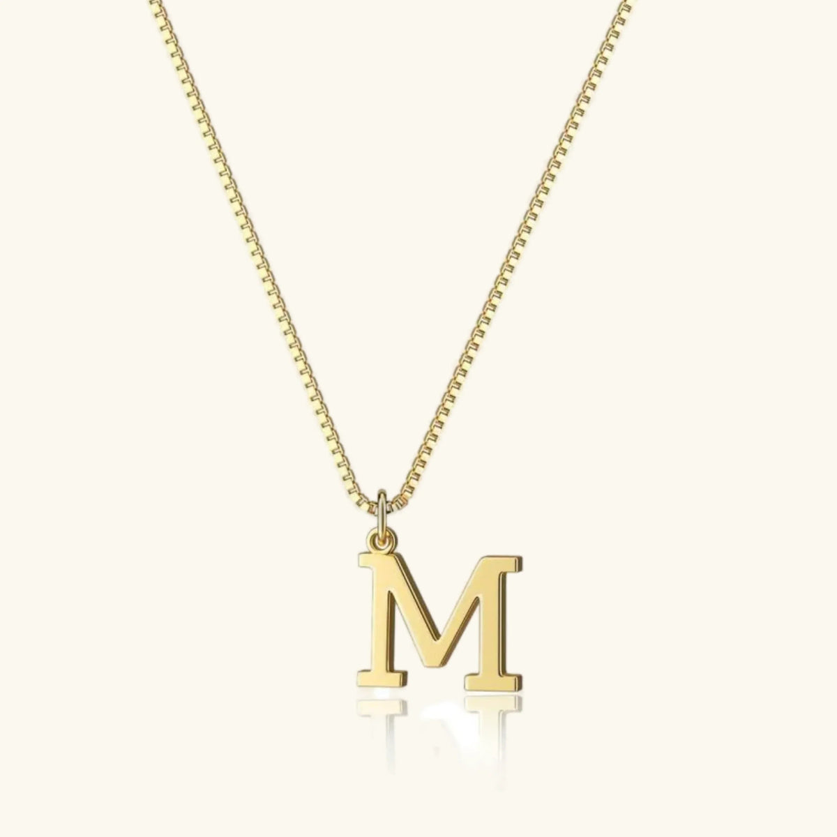 Women's Initial Pendant Necklace - Gold-Tone Letter Charm