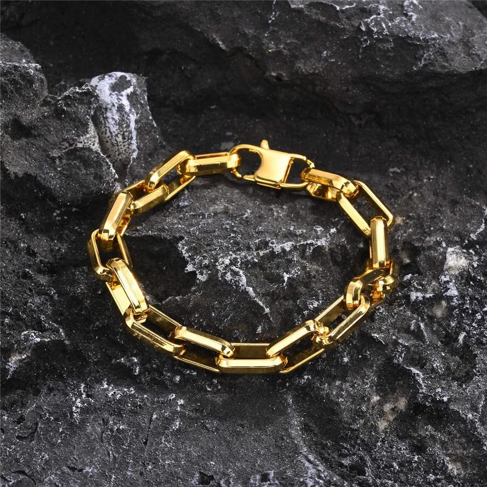 Men's Stainless Steel Chain Link Bracelet