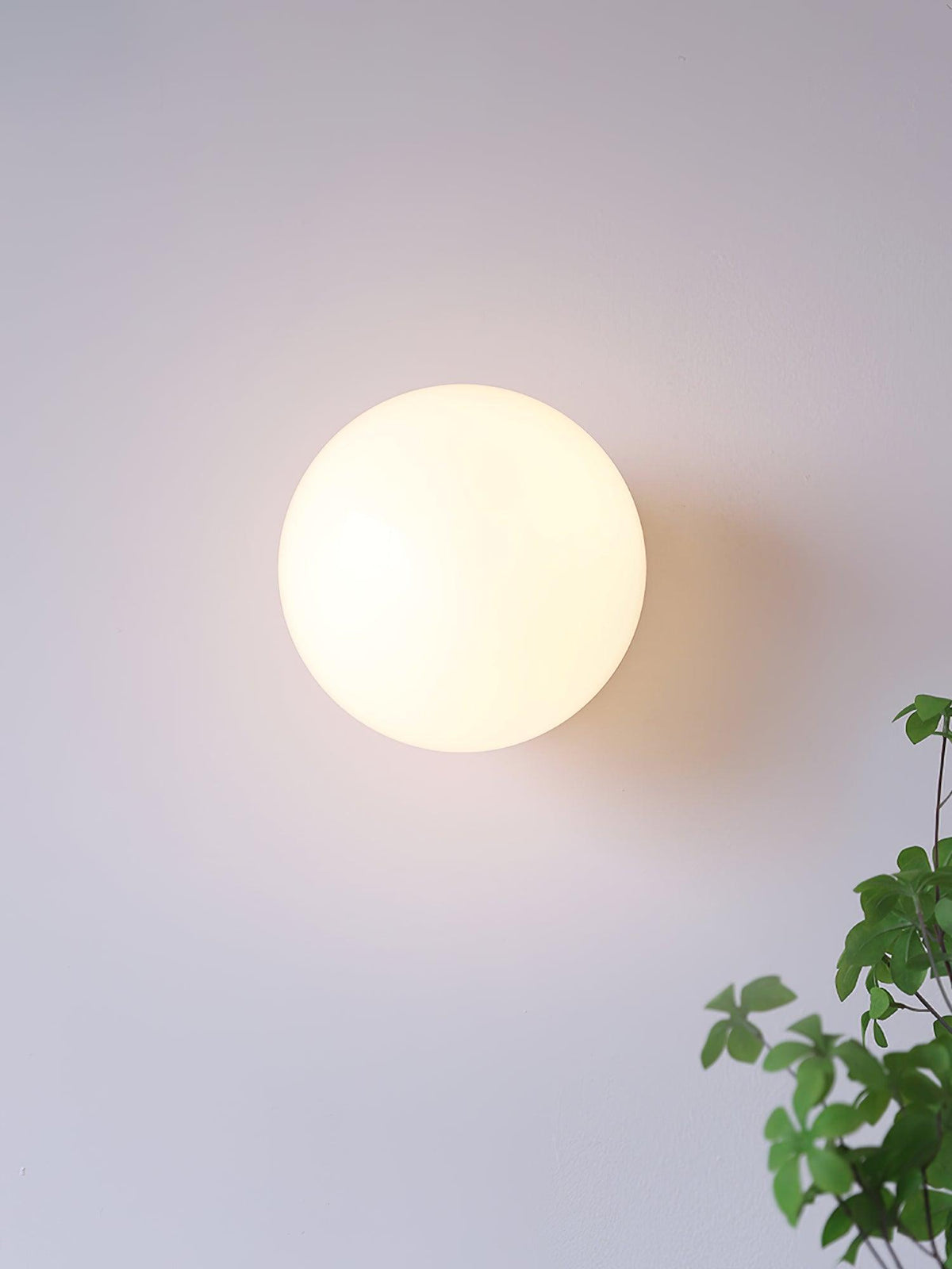 Glass Wall Sconce – Modern Metal Frame for Living Room