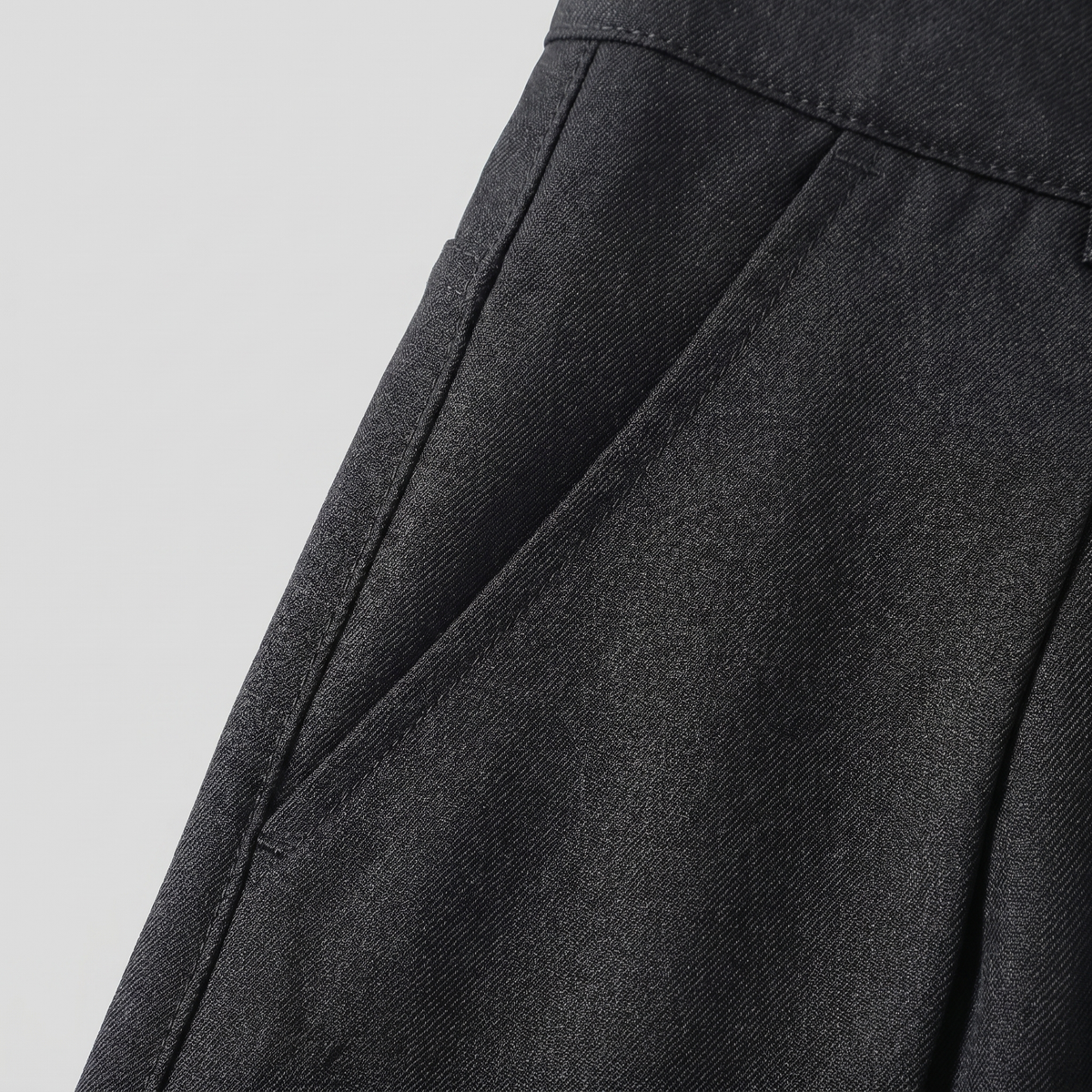 Men's Tailored Wide-Leg Trousers with Pleated Front