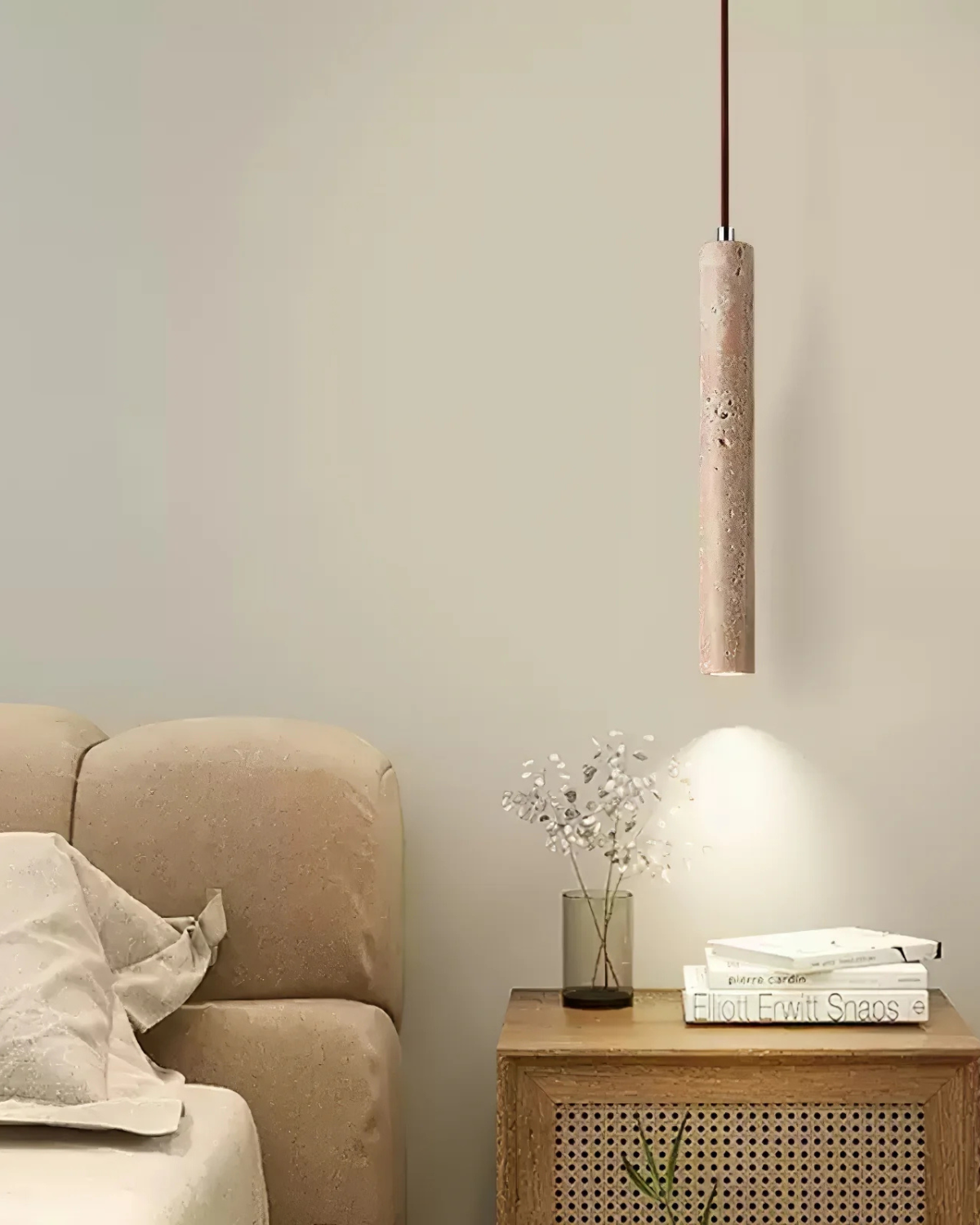 Travertine LED Ceiling Light Minimalist Slim Fixture