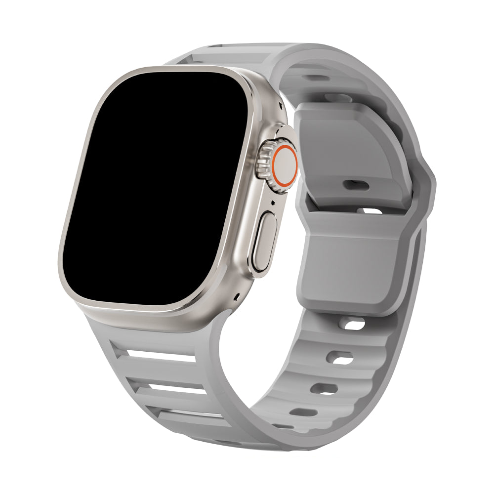 Silicone Sport Band for Apple Watch - Adjustable Strap 44/45/46/49mm