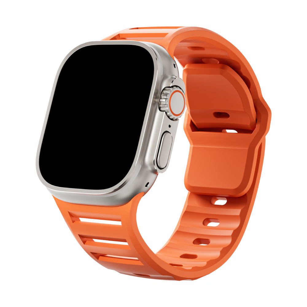 Silicone Sport Band for Apple Watch - Adjustable Strap 44/45/46/49mm
