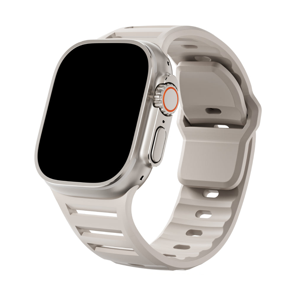 Silicone Sport Band for Apple Watch - Adjustable Strap 44/45/46/49mm