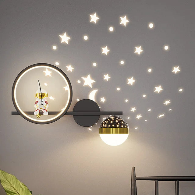 Kids Wall Night Light Moon & Stars Projector Lamp