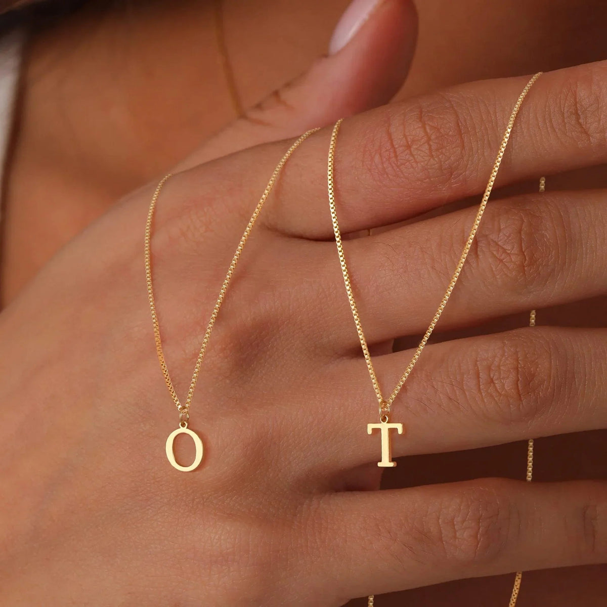 Women's Initial Pendant Necklace - Gold-Tone Letter Charm