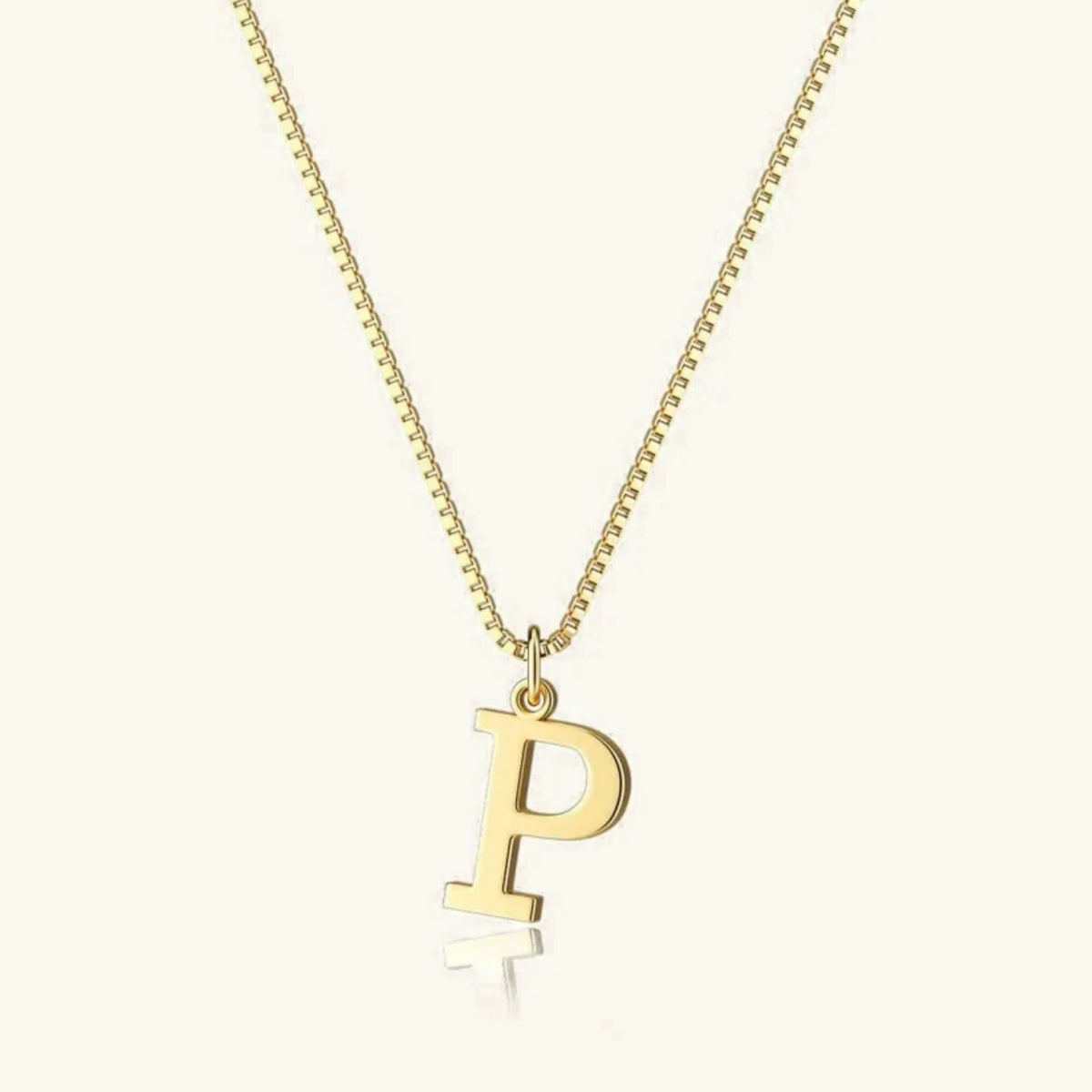 Women's Initial Pendant Necklace - Gold-Tone Letter Charm