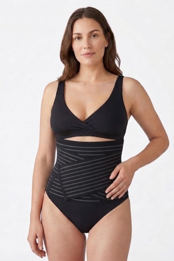 Postpartum Belly Band Maternity Wrap with Adjustable Stretch Closure