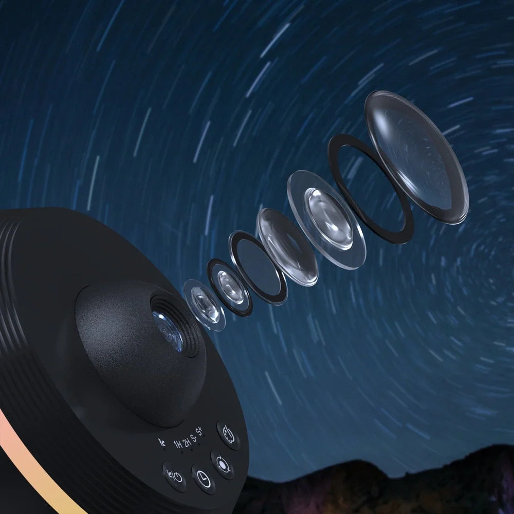 Galaxy Star Projector Light - USB Night Sky Lamp with Timer