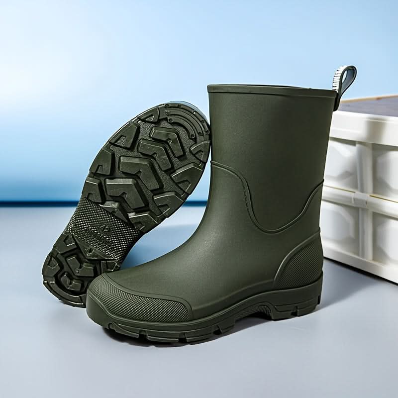 RAINSTEP - Mid-Calf Waterproof Boots with Slip-Resistant Sole 9