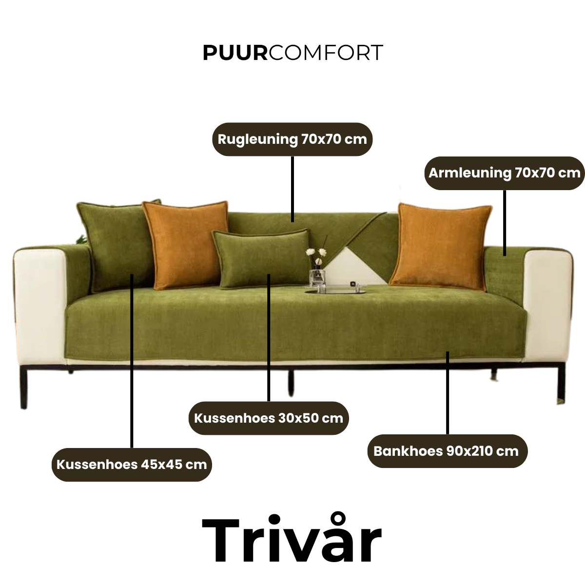 Sofa Cover for Pets – Stain and Scratch Protection with Non-Slip Base