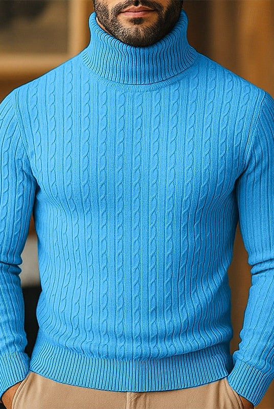 Rupert | Cable Knit Turtleneck Sweater 11