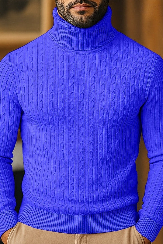 Rupert | Cable Knit Turtleneck Sweater 2